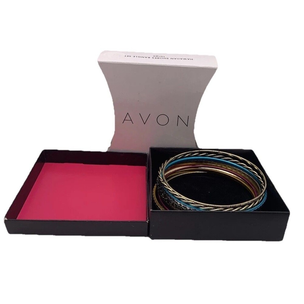 Avon Hawaiian Shores Bangle Set Original Box